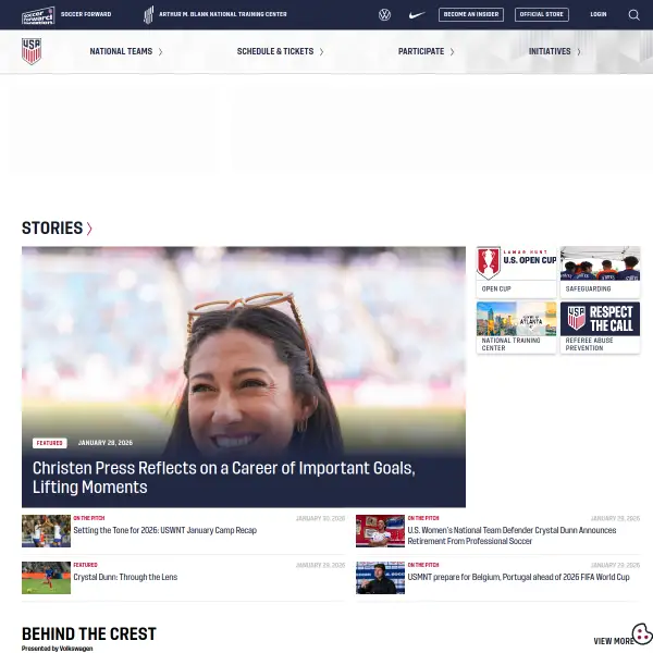 US Soccer Official Website