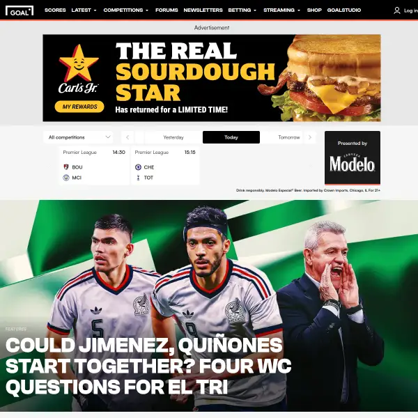 Soccer News, Live Scores, Results & Transfers | Goal.com US