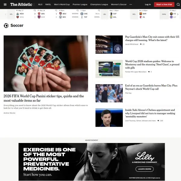 The Athletic — Soccer