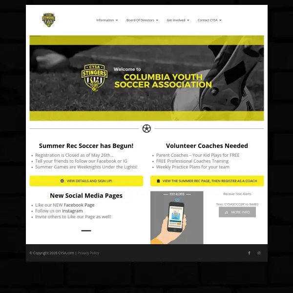 Columbia Youth Soccer Association