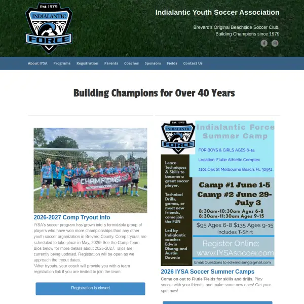 Indialantic Youth Soccer Association