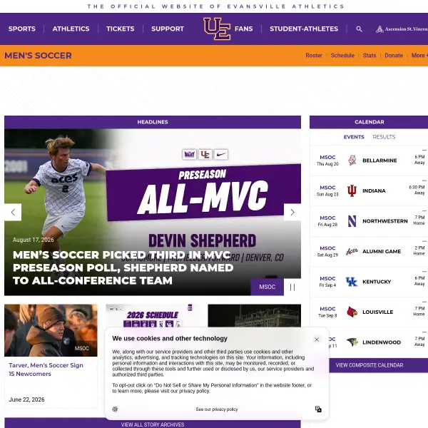 Evansville Purple Aces men's soccer
