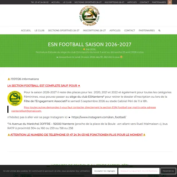 ES Nanterre football